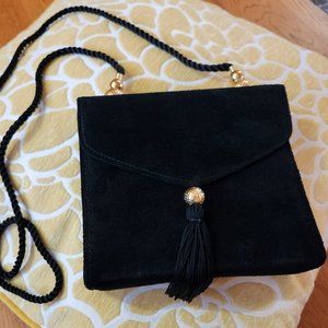 MARY KAY VINTAGE 80S 90S EVENING BAG LEATHER SUEDE LIKE NEW